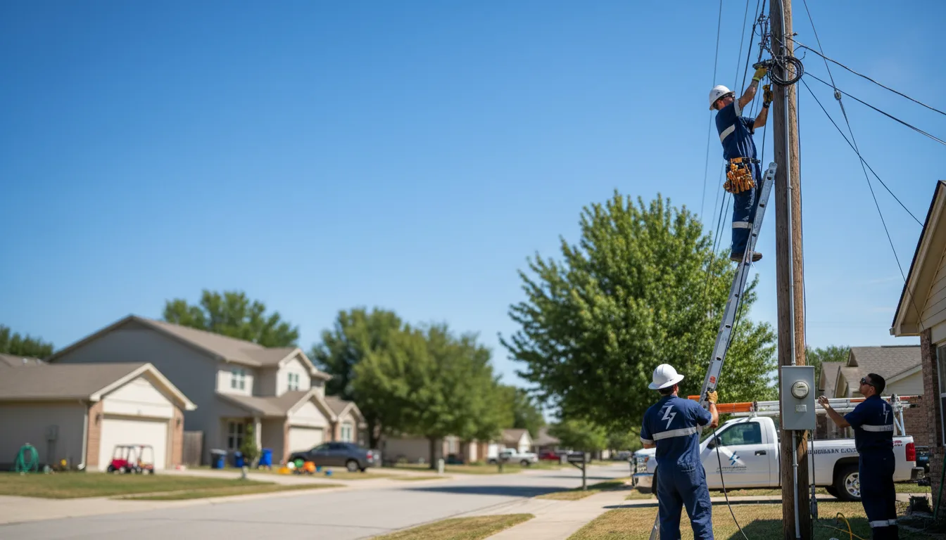 Residential electrician providing installation services in Exton, PA